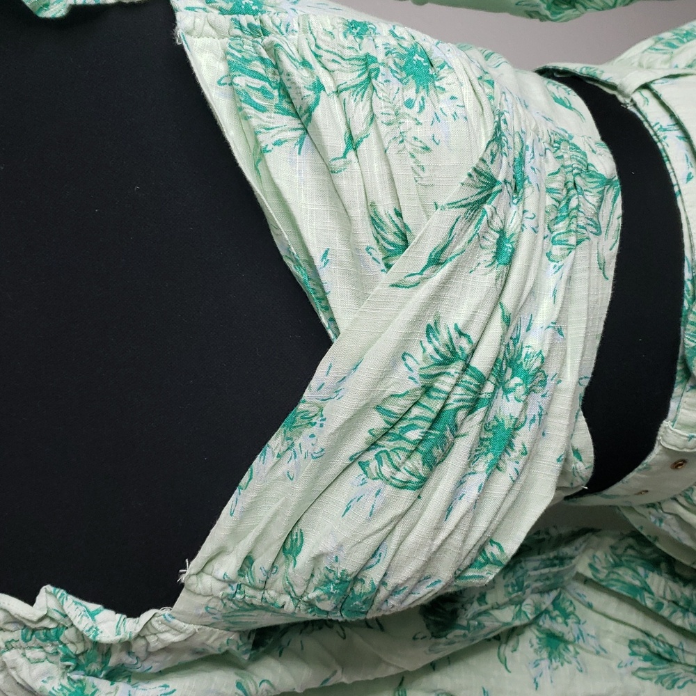 Sabo 100% Cotton Backless Zoe Top and Skirt Set Tulips Floral Size S Bohemian - Picture 9 of 16